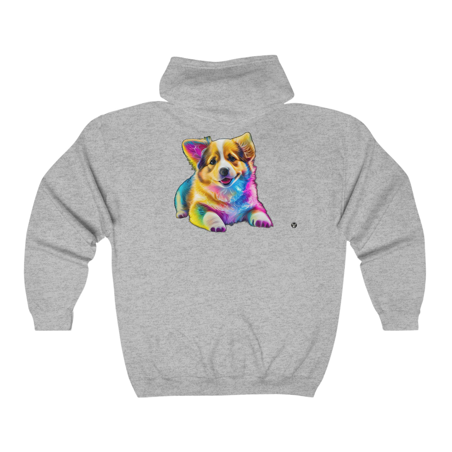 Colorful Corgi - Zip Hoodie