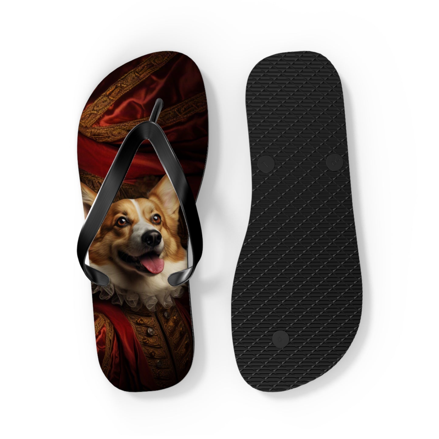 Renaissance Corgi Flip-Flops