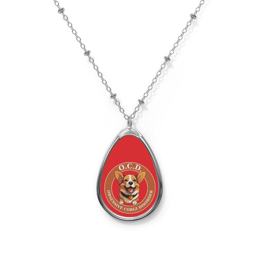 O.C.D. Obsessive Corgi Disorder - Necklace