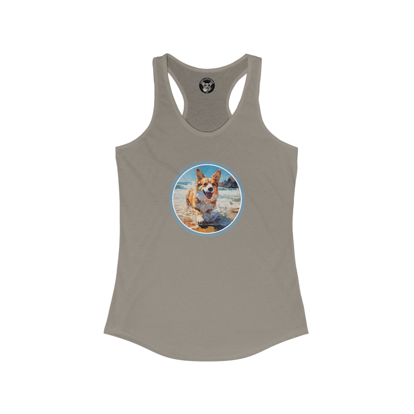 Coastal Corgi - Racerback Tank
