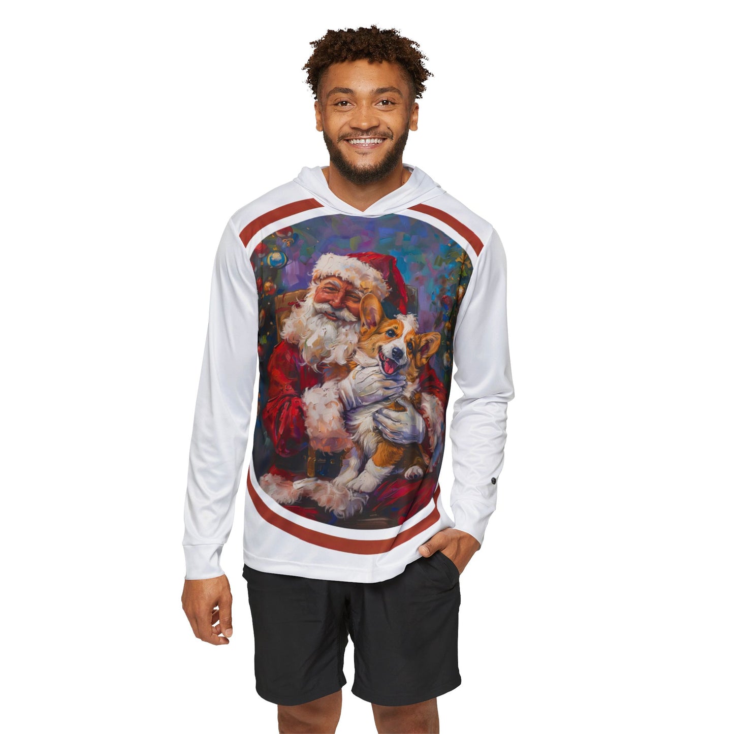 Christmas Corgi Light Hoodie