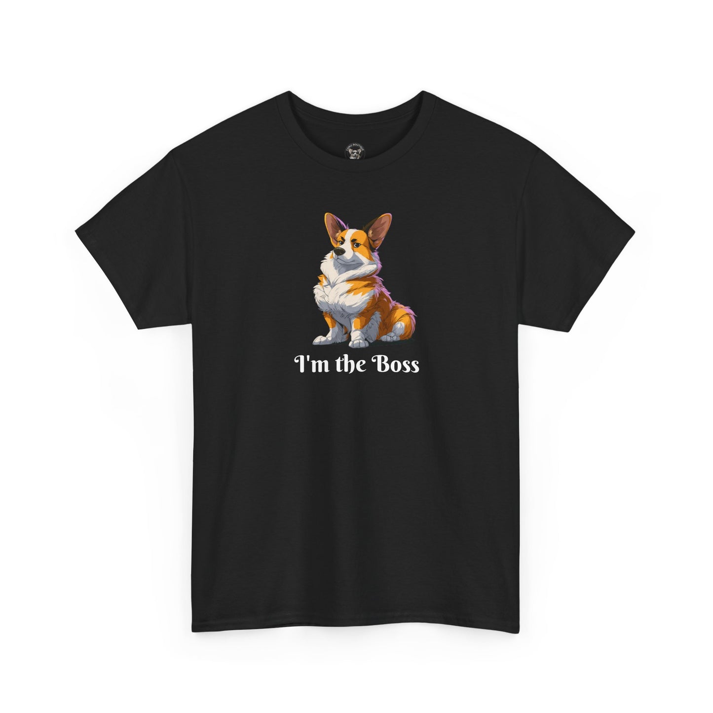 Boss Dog Corgi Funny Graphic Tee - I'm the Boss...I Bark Orders