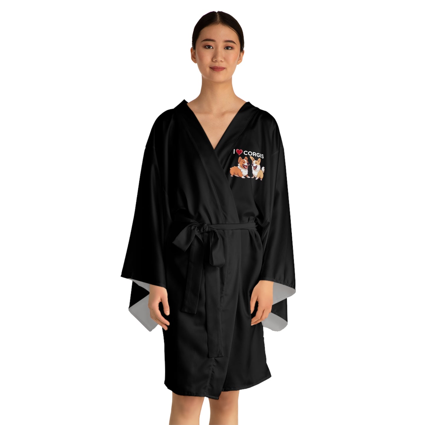 I Heart Corgis Kimono Robe