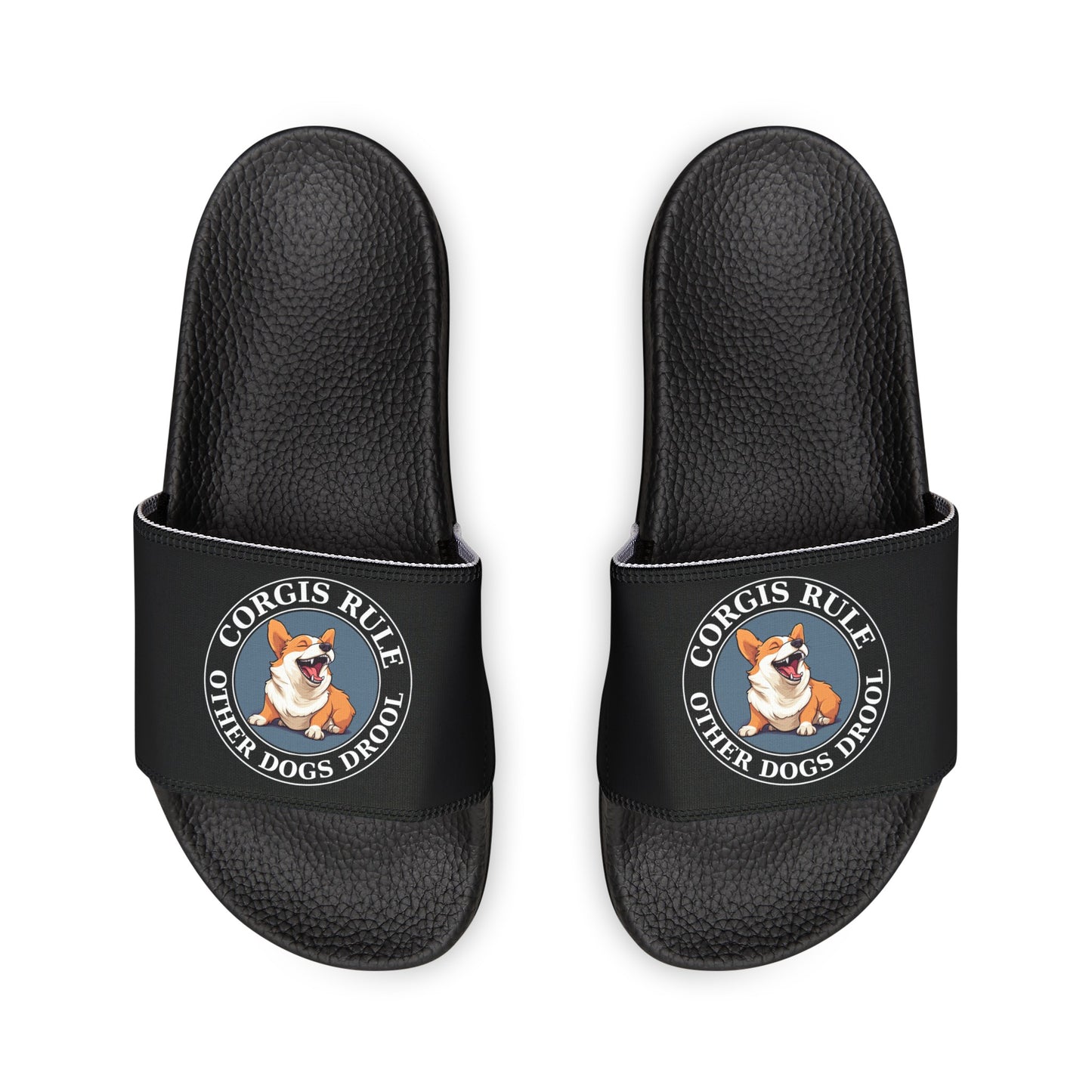 Corgis Rule...Other Dogs Drool - Men's Slide Sandals