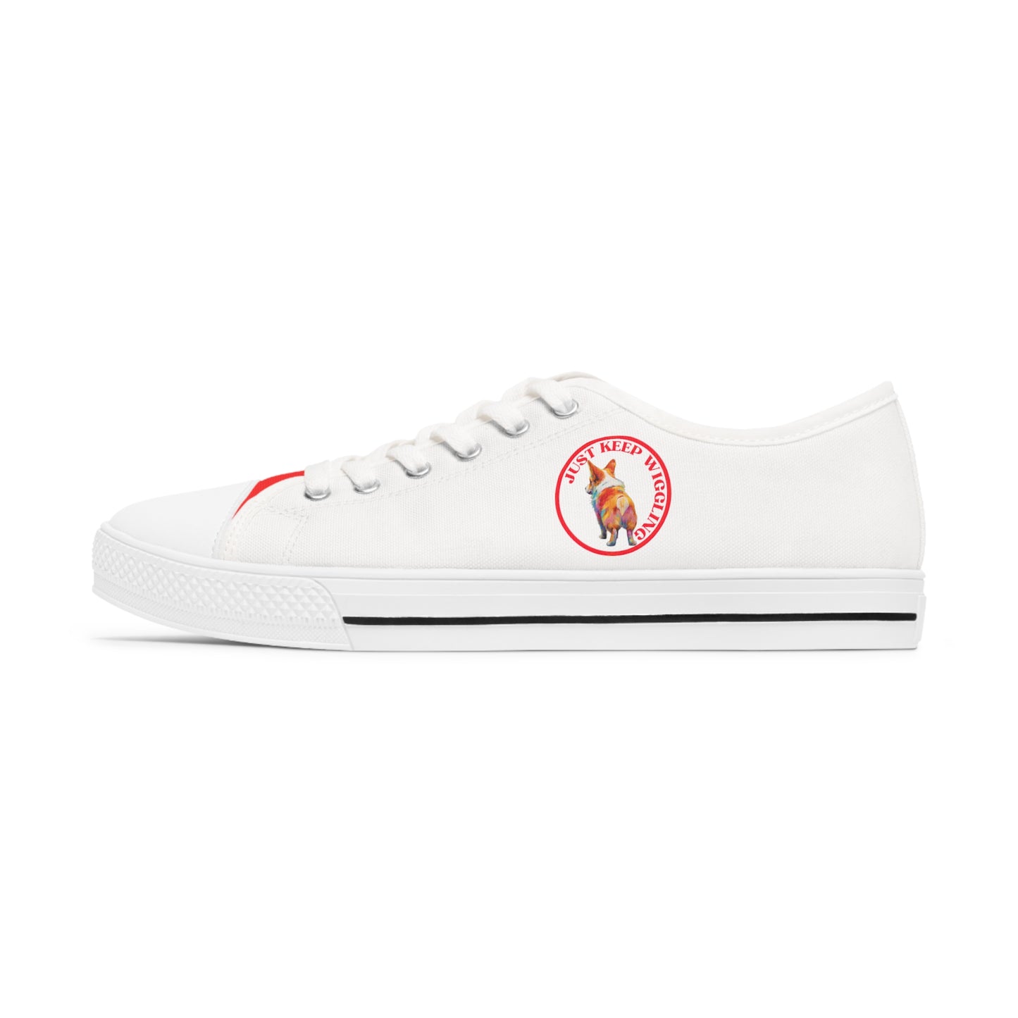 Just Keep Wiggling - Women's Low Top Sneakers