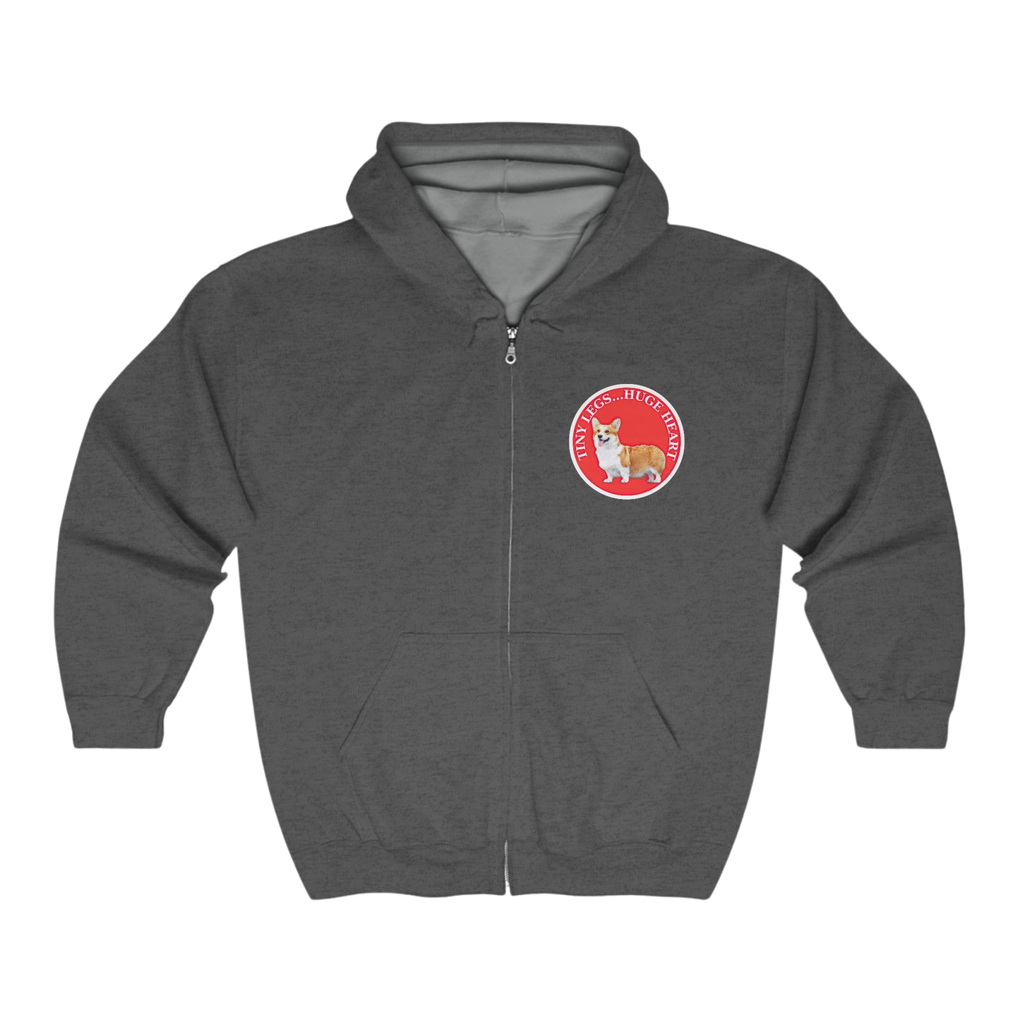 Tiny Legs...Huge Heart - Zip Hoodie