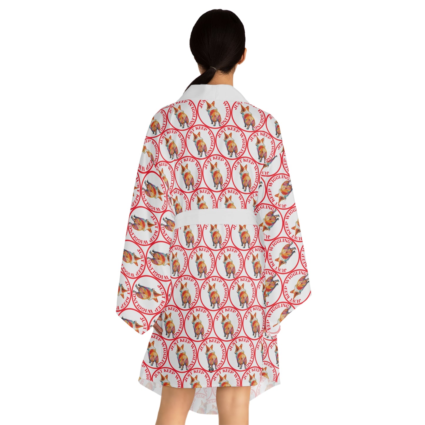 Just Keep Wiggling - Kimono Robe