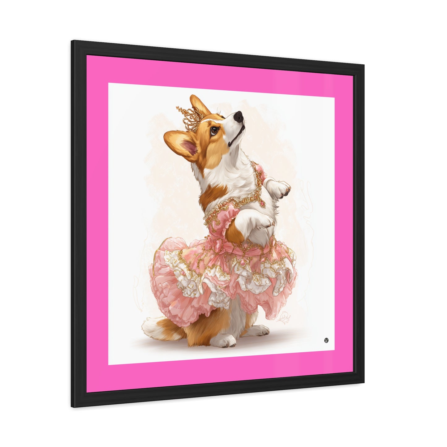 Princess Corgi Framed Print