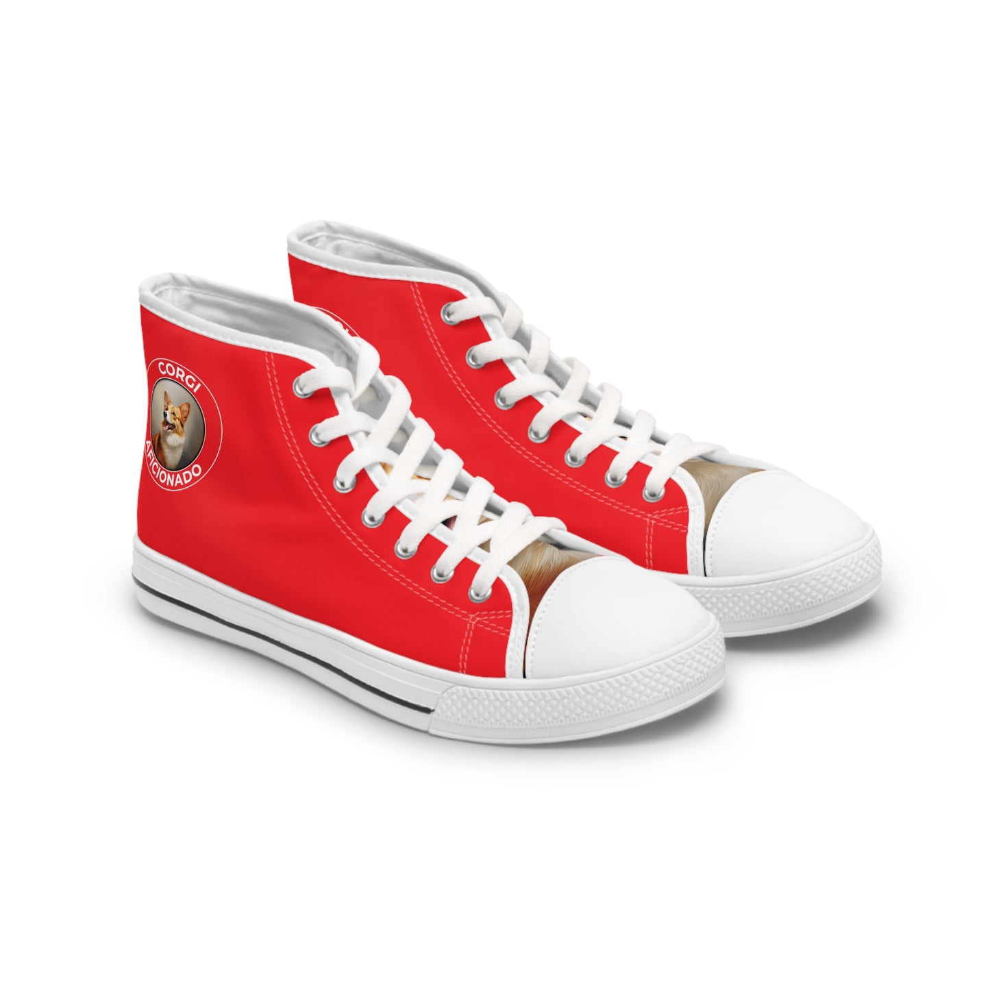 Corgi Aficionado - Women's High Top Sneakers
