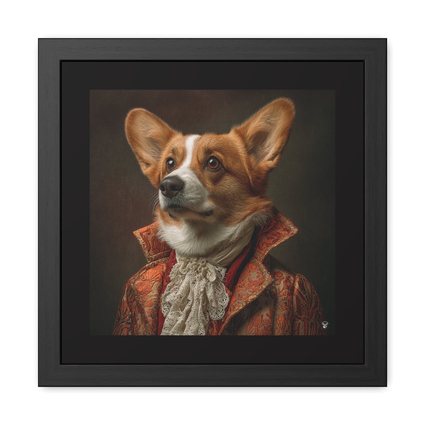 Prince Corgi Framed Print