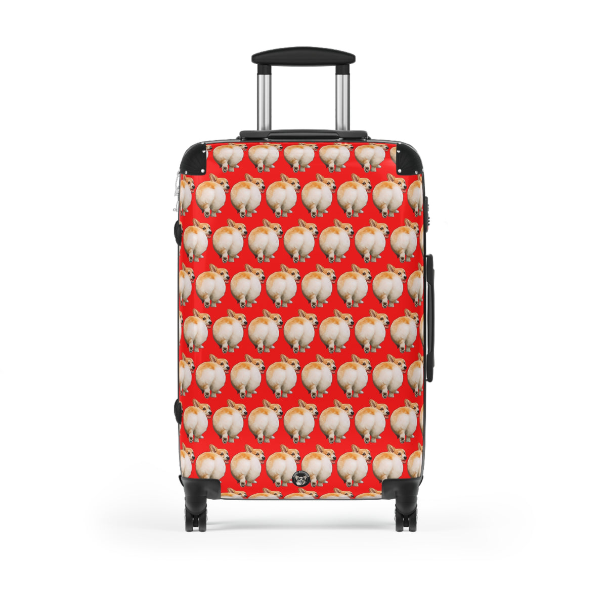 Baby Got Back Mid-Wiggle Corgi Butt Suitcases — Fun Red Corgi Luggage