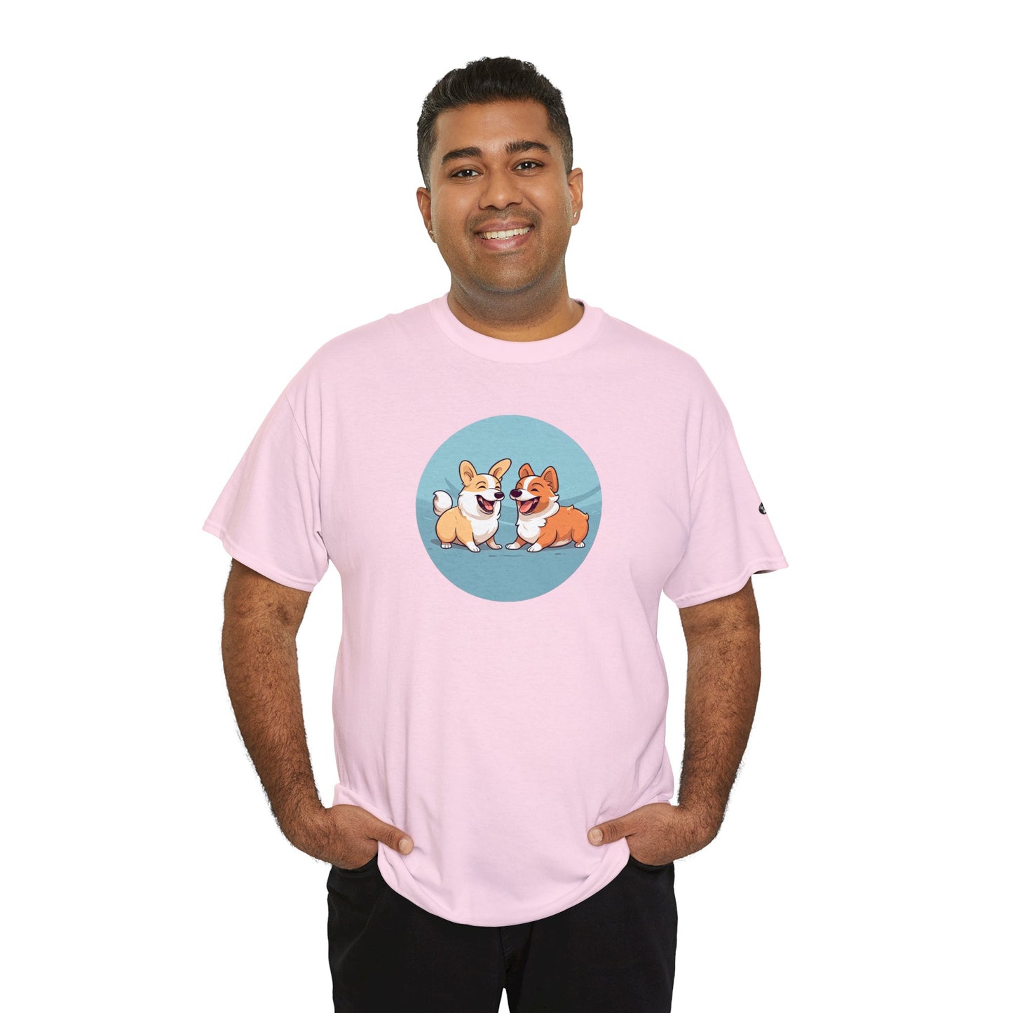 Corgi Couple - Unisex Heavy Cotton Tee