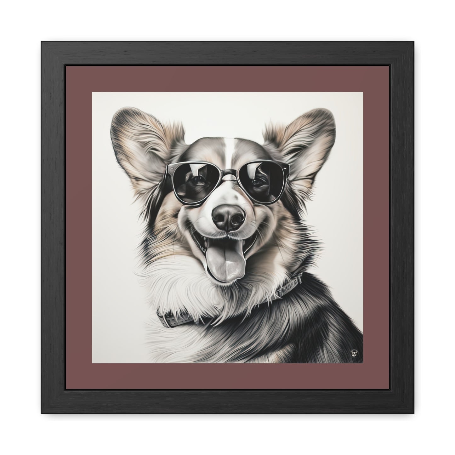 Impression encadrée Corgi Cool