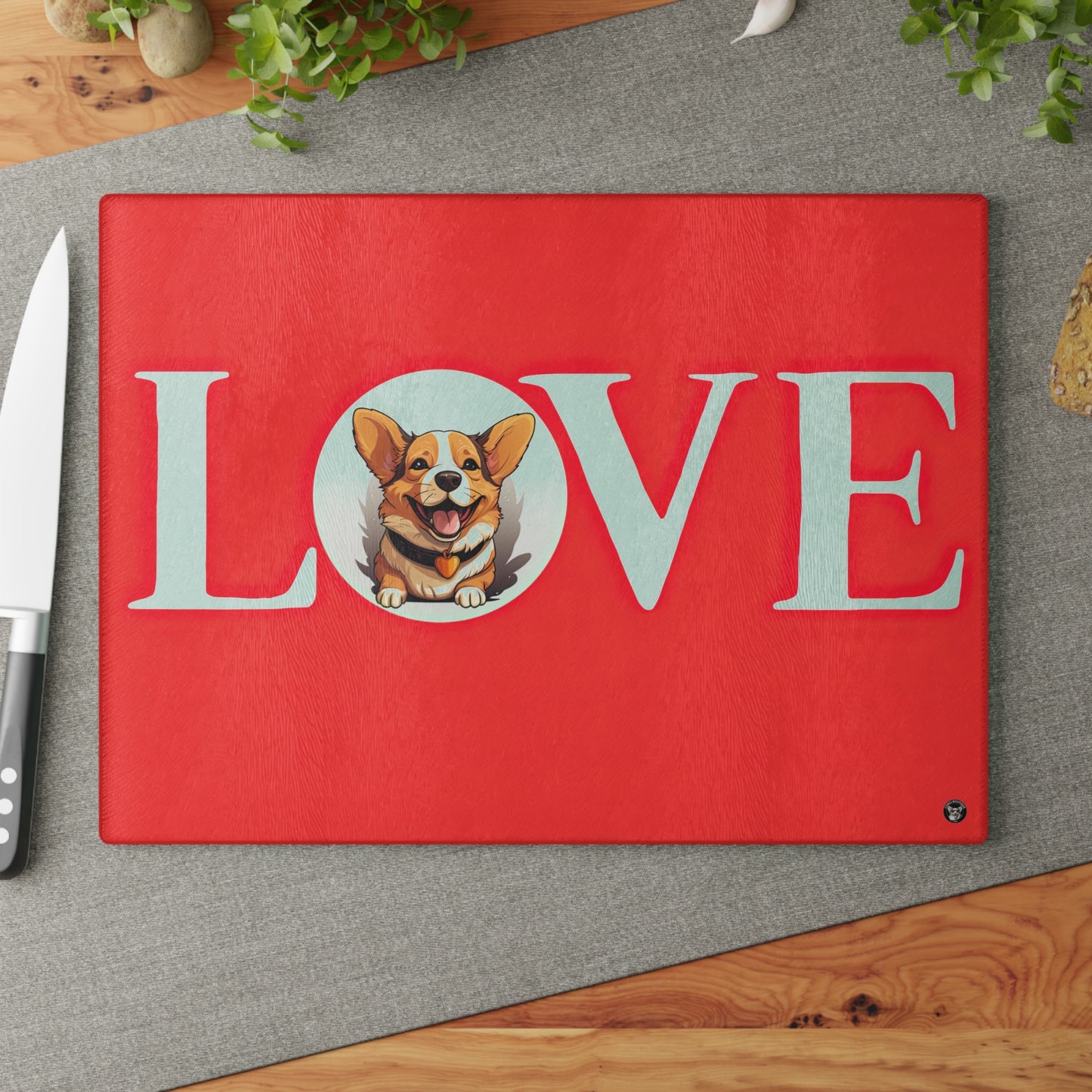 More Love - Glass Cutting Board