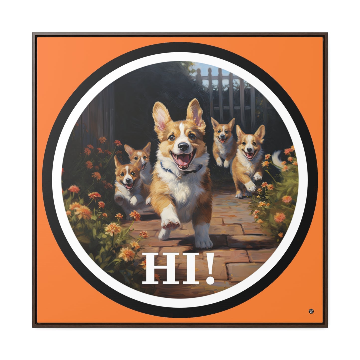 Hi! - Framed on Canvas