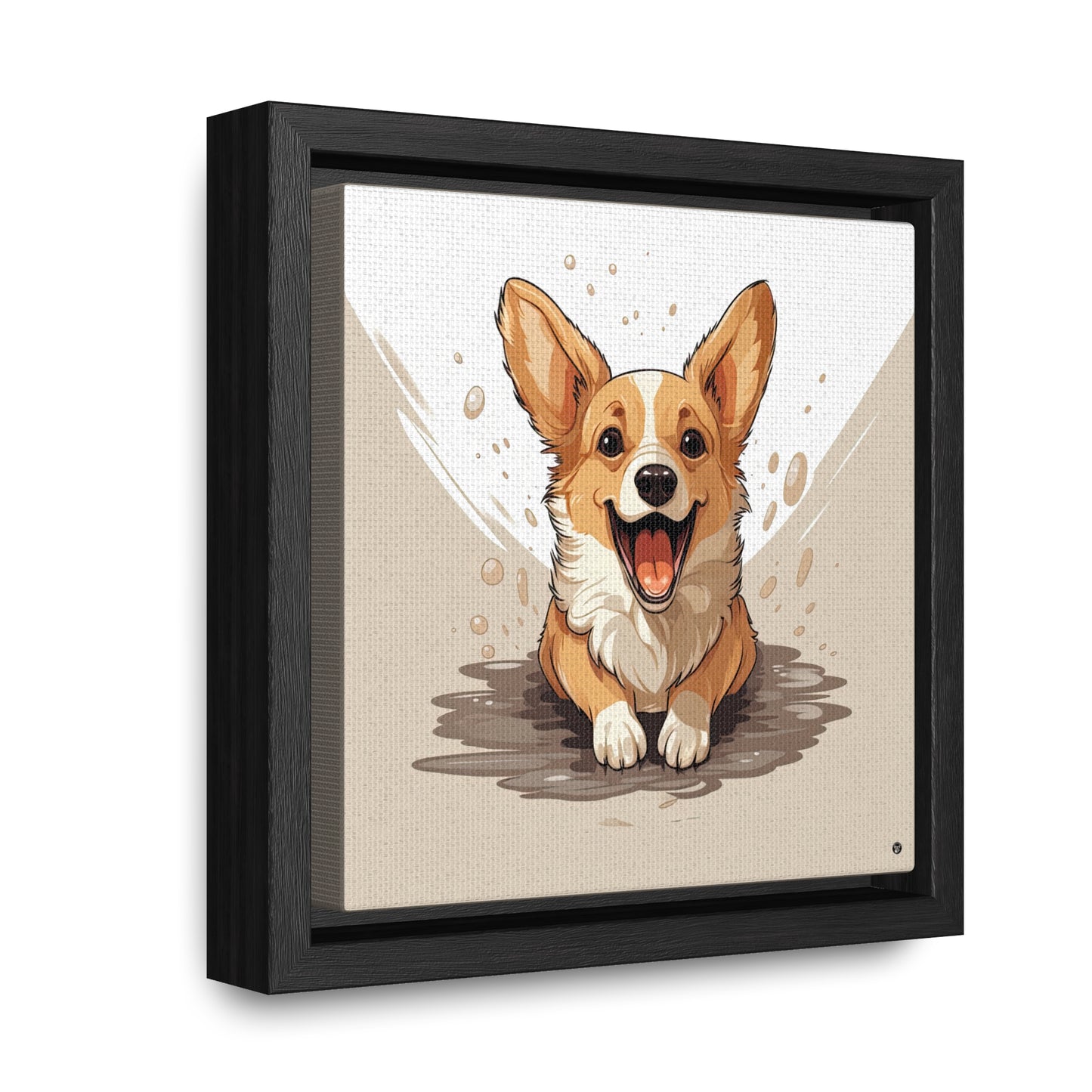 Corgi Cuteness - Framed on Canvas