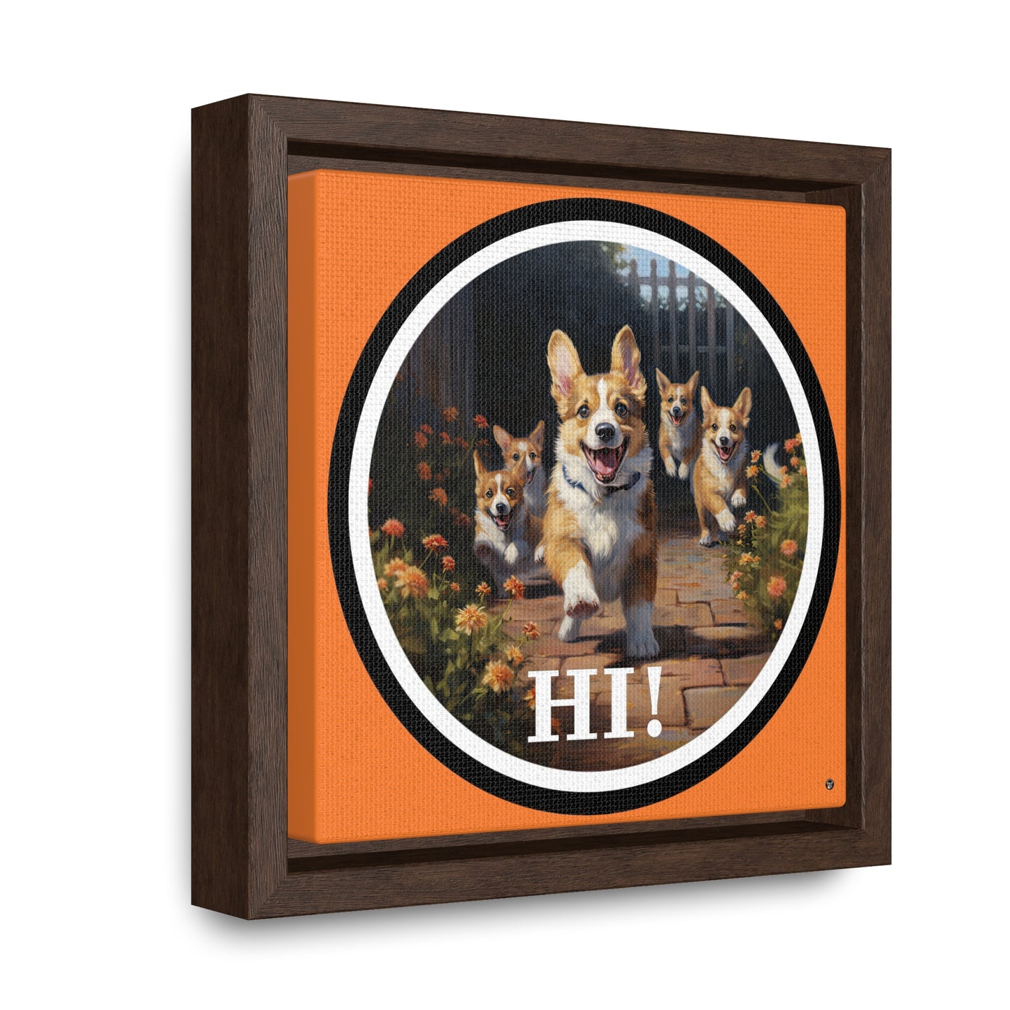 Hi! - Framed on Canvas