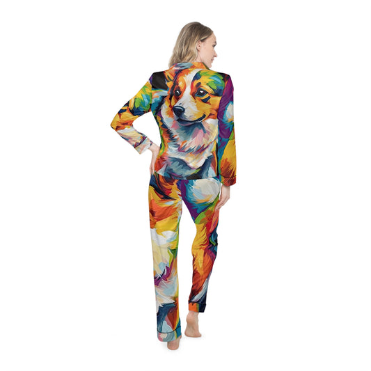 Scouter Corgi Watercolor Silky Pajamas