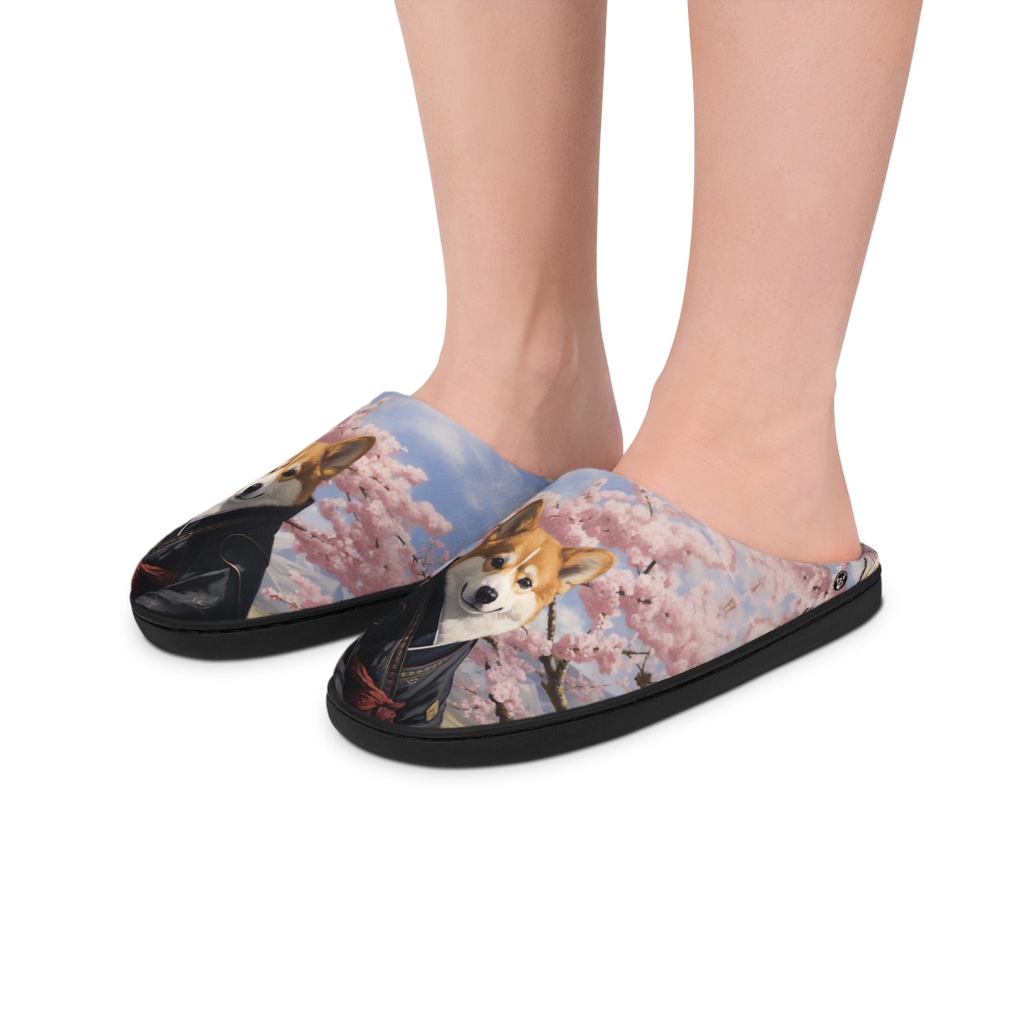 Ninja Corgi Women's Slippers