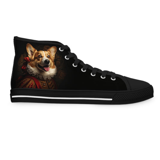 Renaissance Corgi - Women's High Top Sneakers