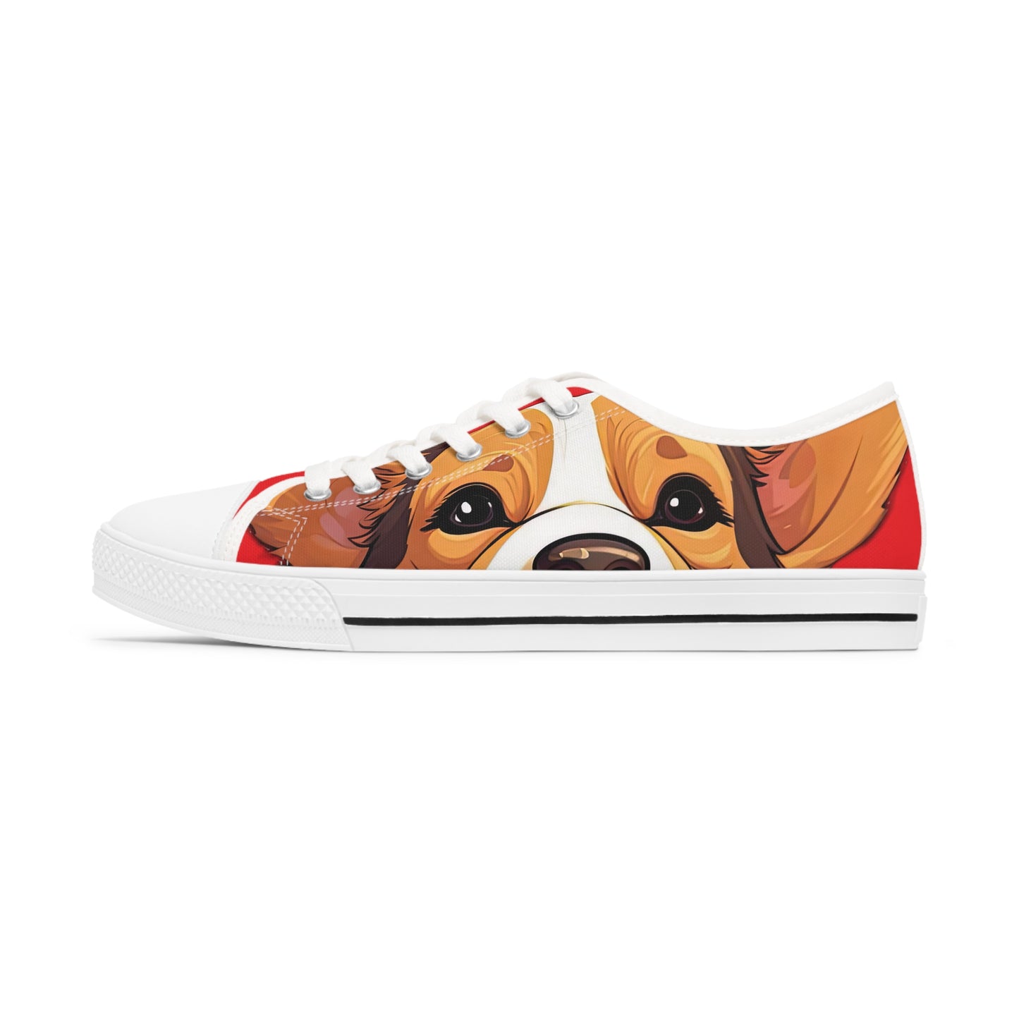 Puppy Love - Women's Low Top Sneakers