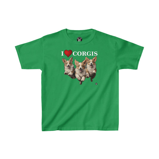 I Heart Corgis - Kids Heavy Cotton Tee