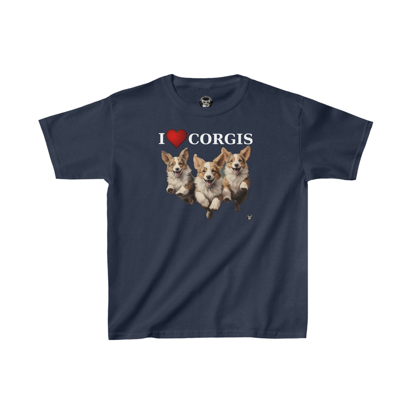 I Heart Corgis - Kids Heavy Cotton Tee