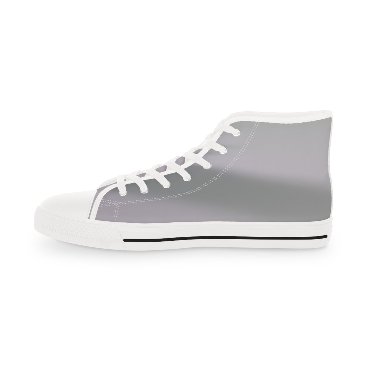 King Pup Cute Corgi Face Men's High Top Casual Gray Canvas Shoes