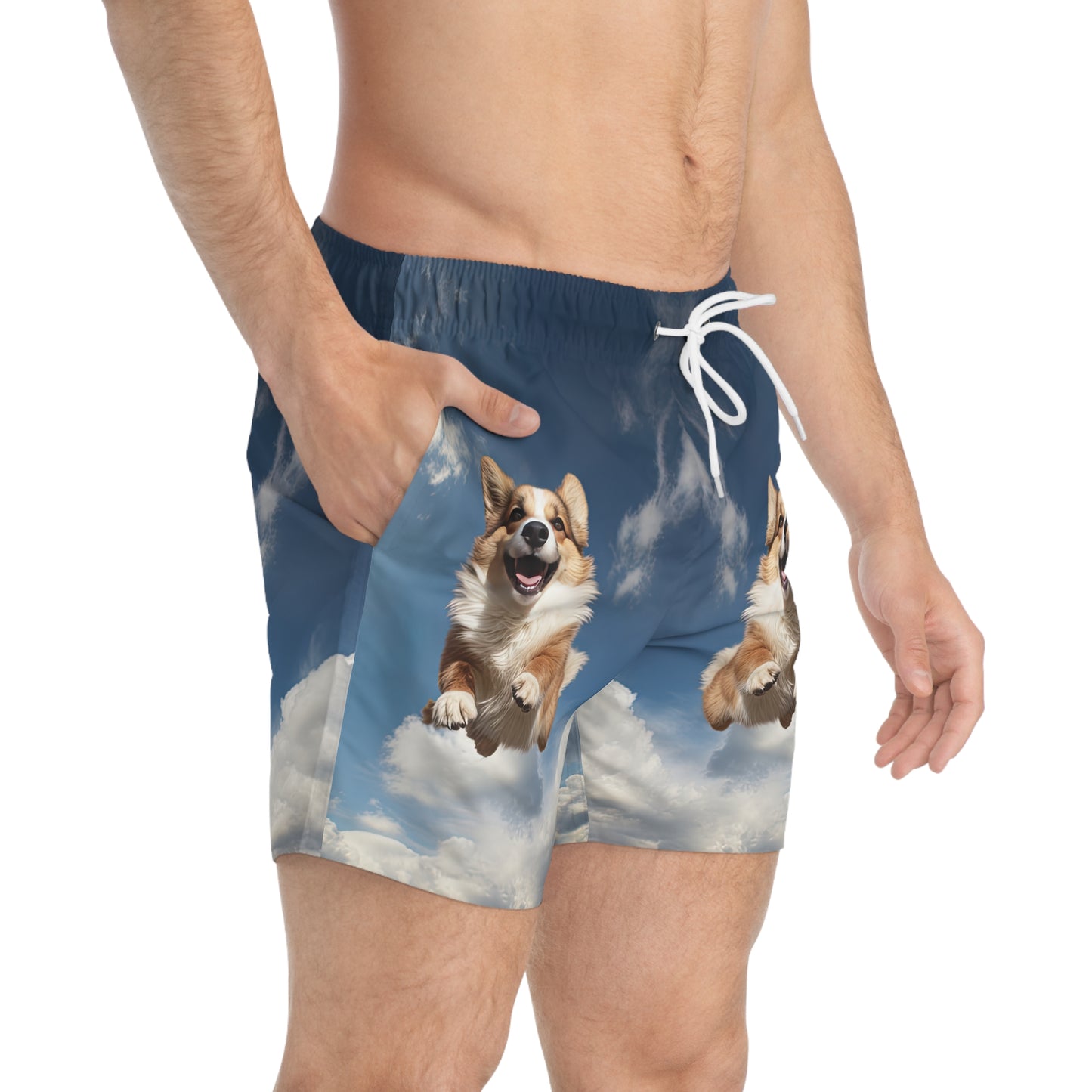 Super Corgi Swim Trunks