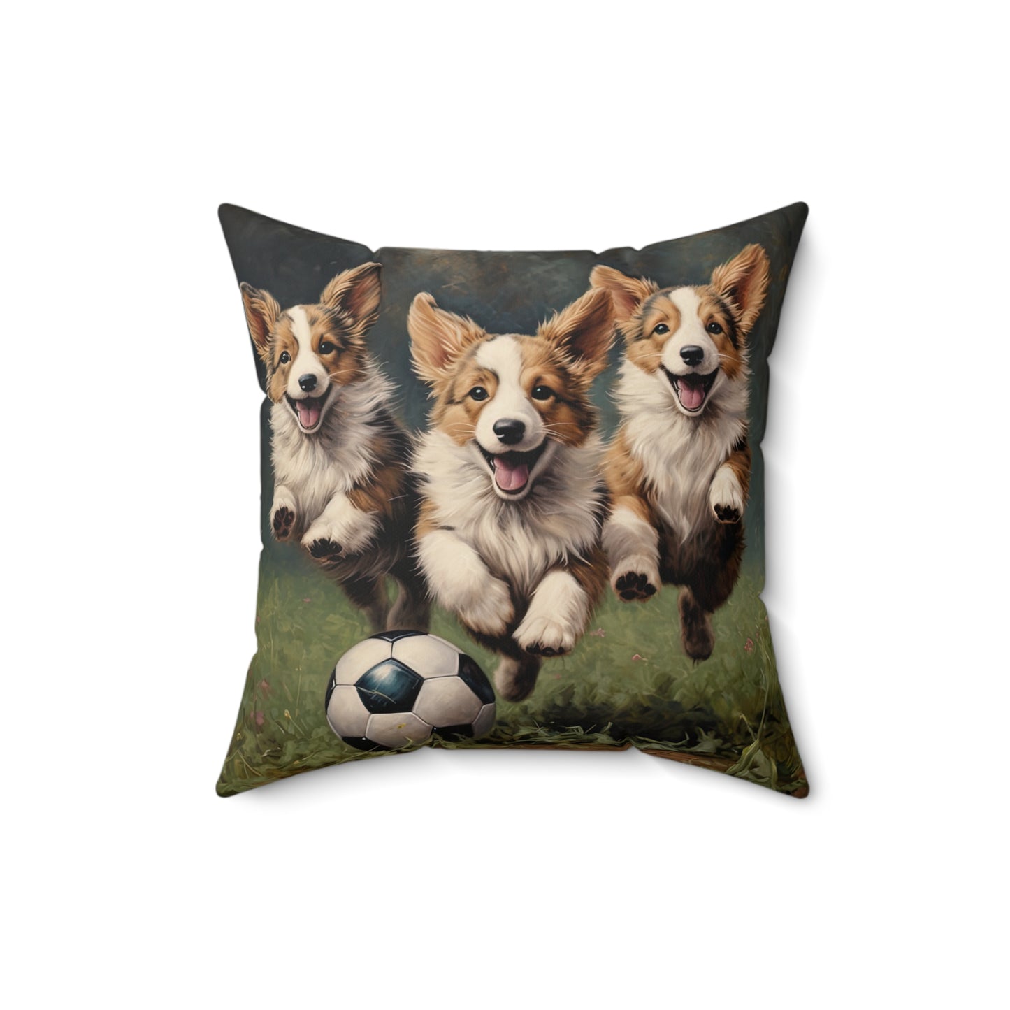 Corgi Pitch - Throw Pillow