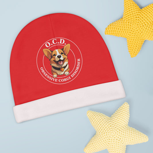 O.C.D. Obsessive Corgi Disorder - Baby Beanie