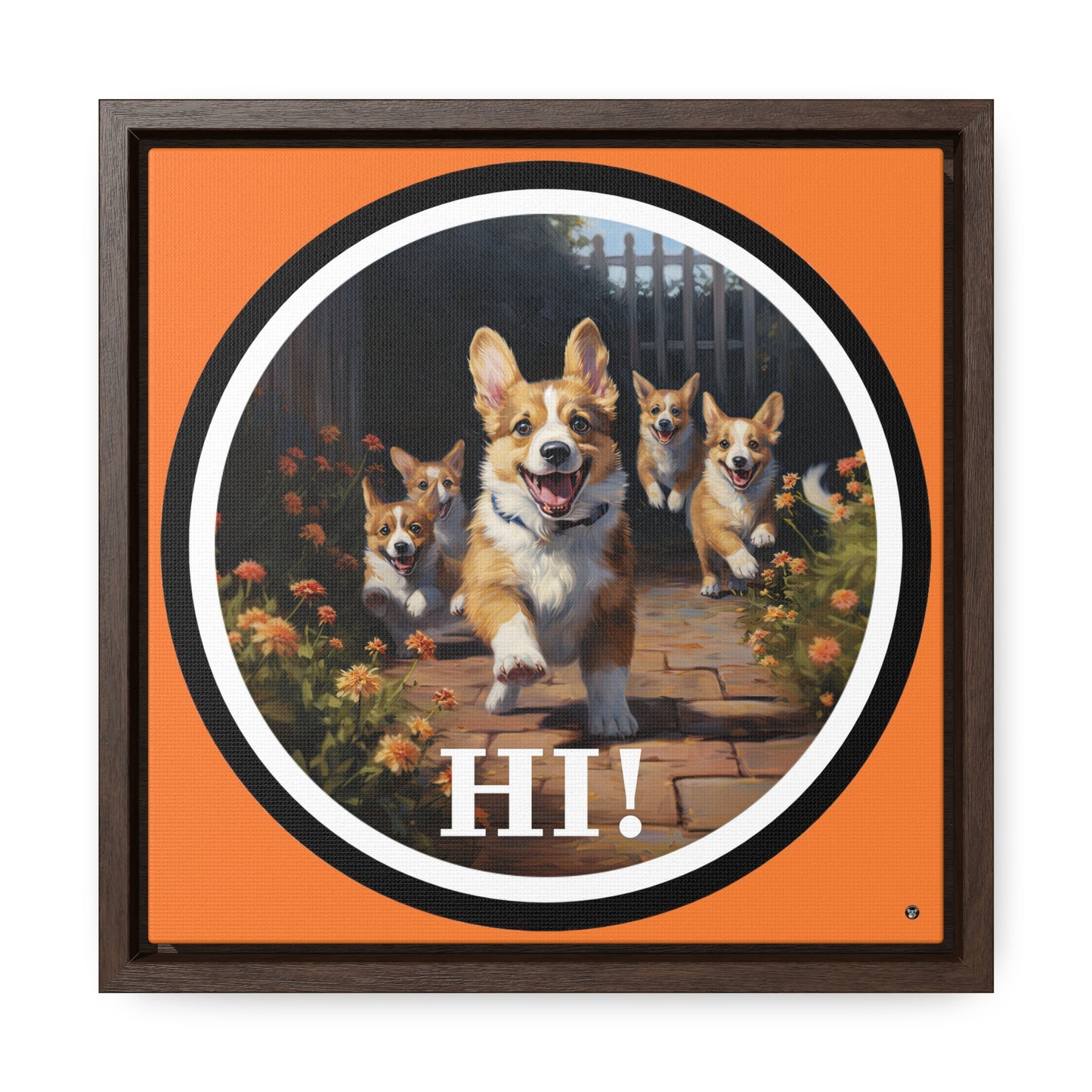 Hi! - Framed on Canvas