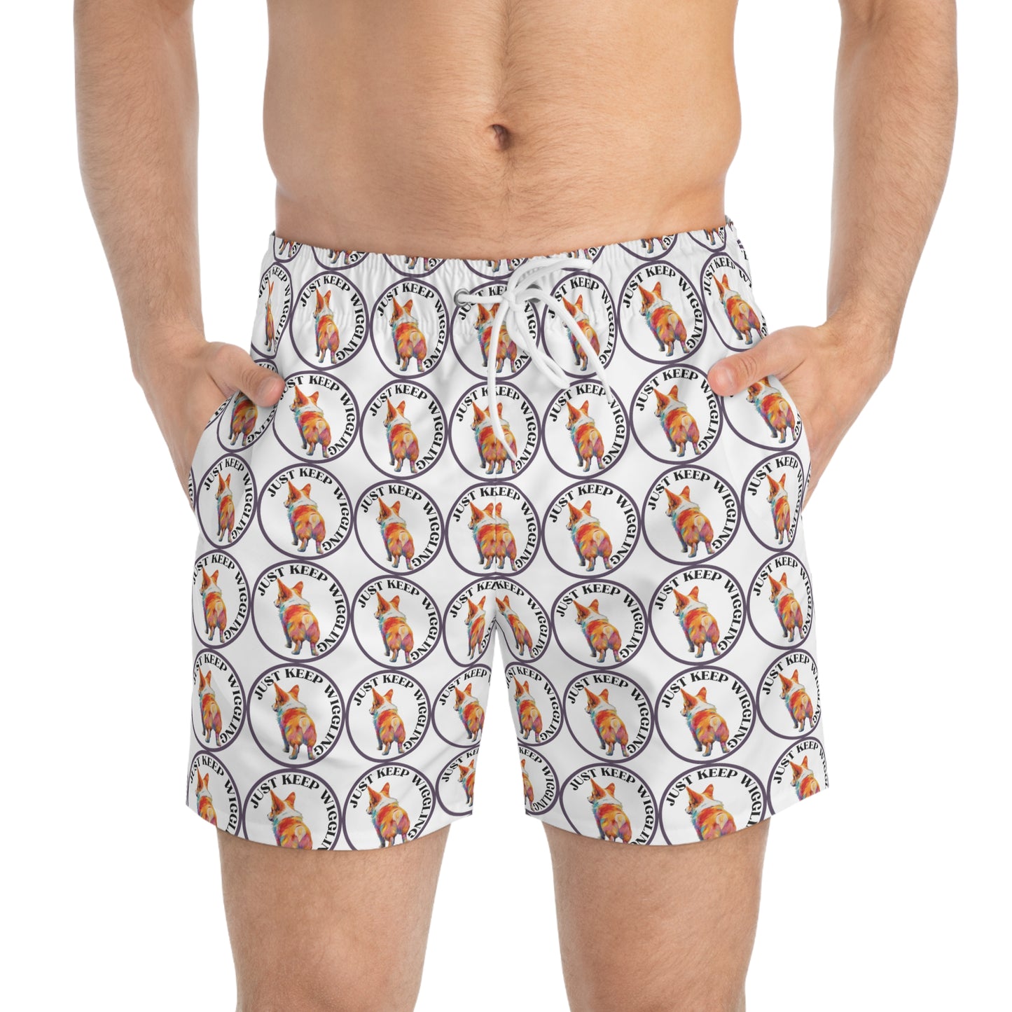 Just Keep Wiggling - Swim Trunks