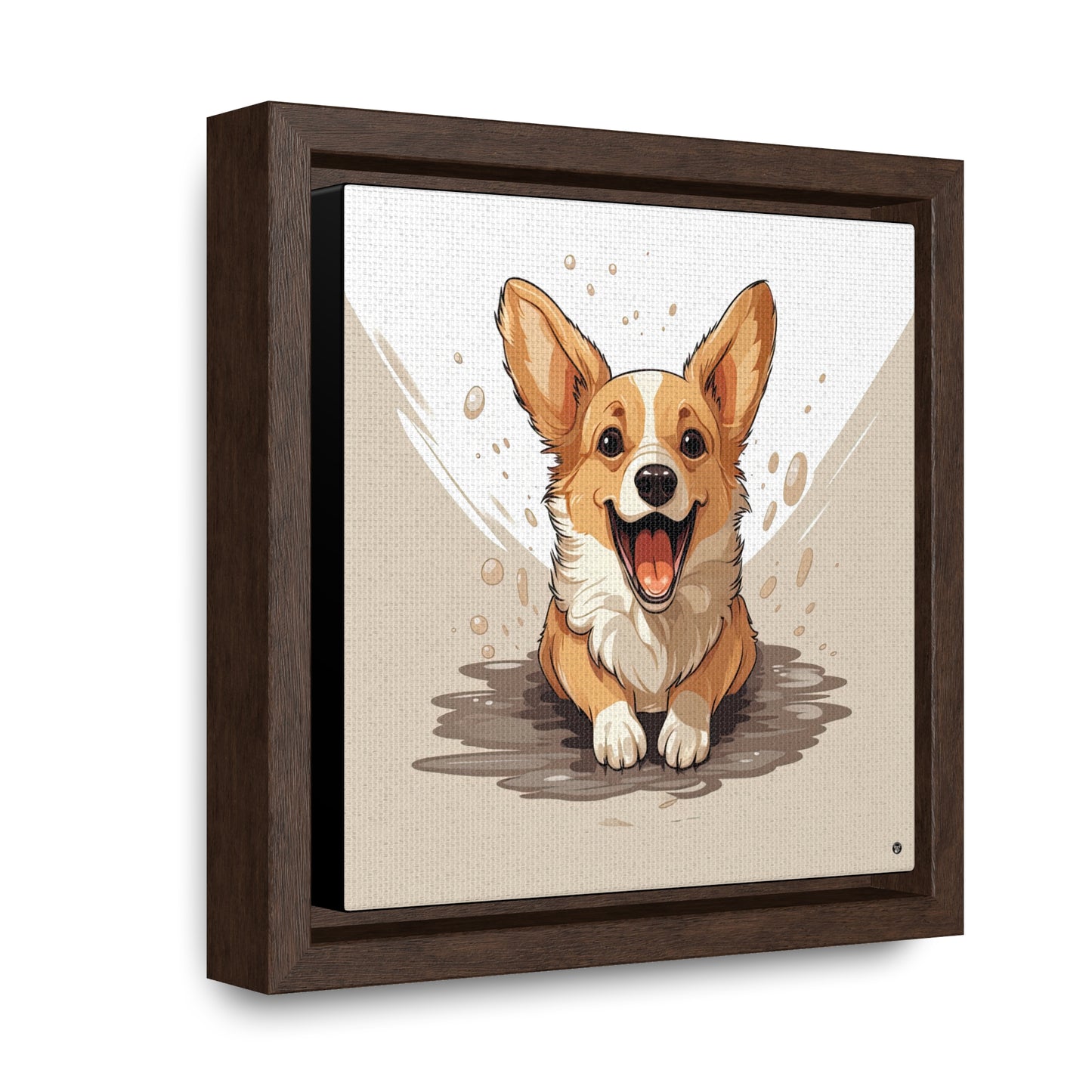 Corgi Cuteness - Framed on Canvas