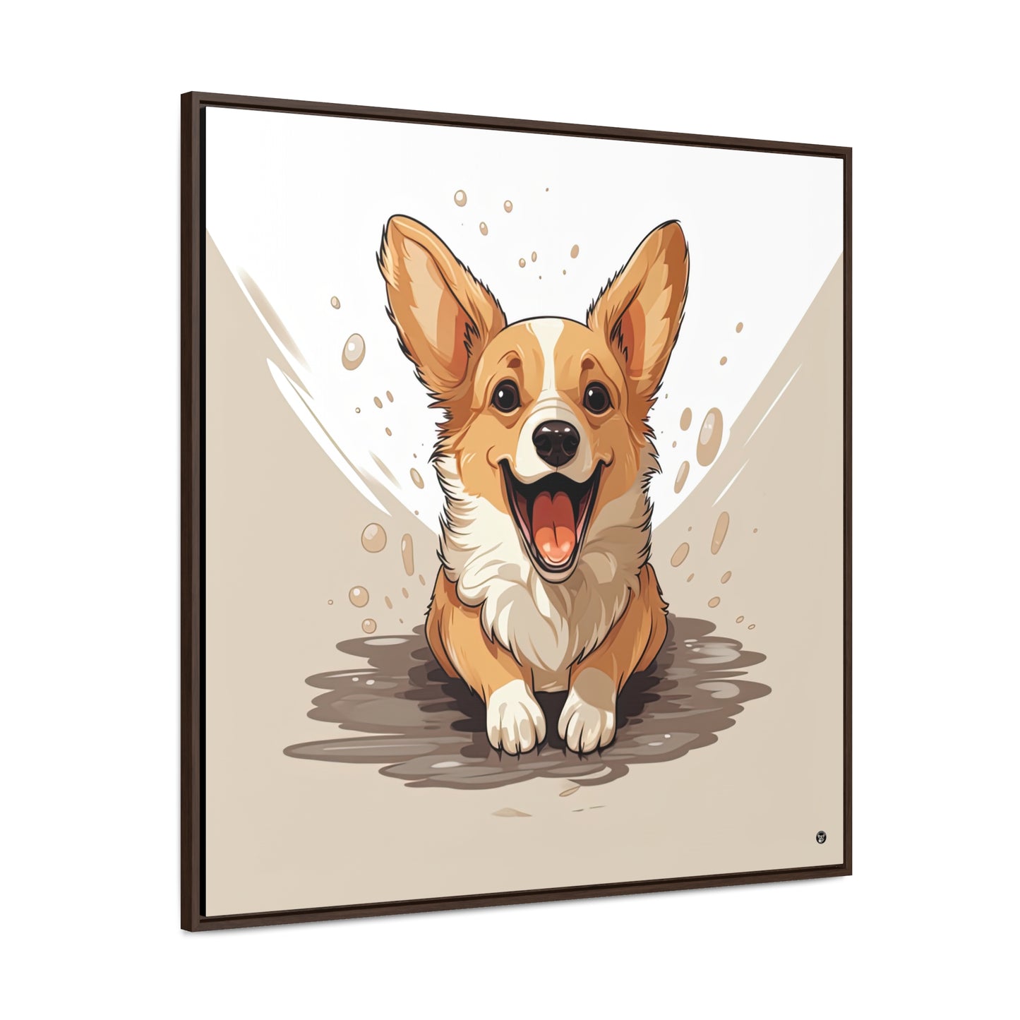 Corgi Cuteness - Framed on Canvas