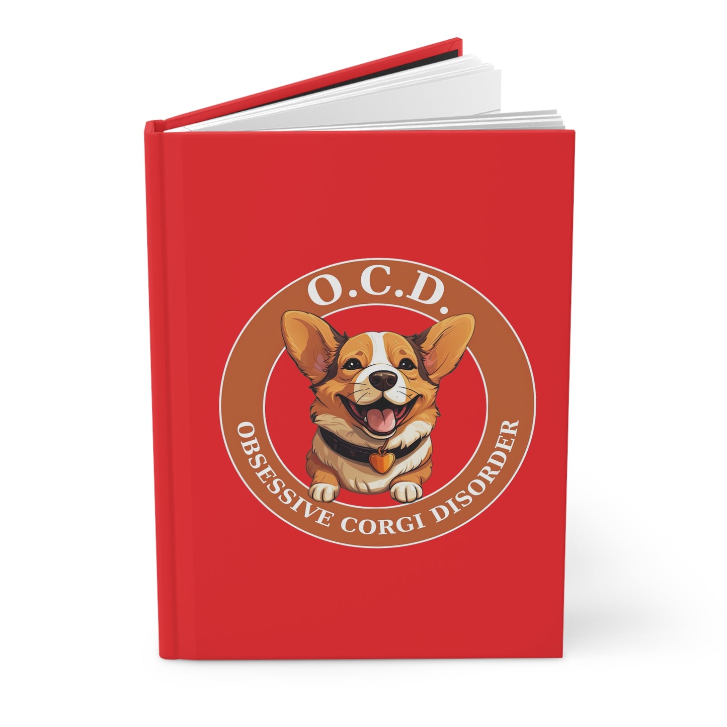 O.C.D. Obsessive Corgi Disorder - Hardcover Journal