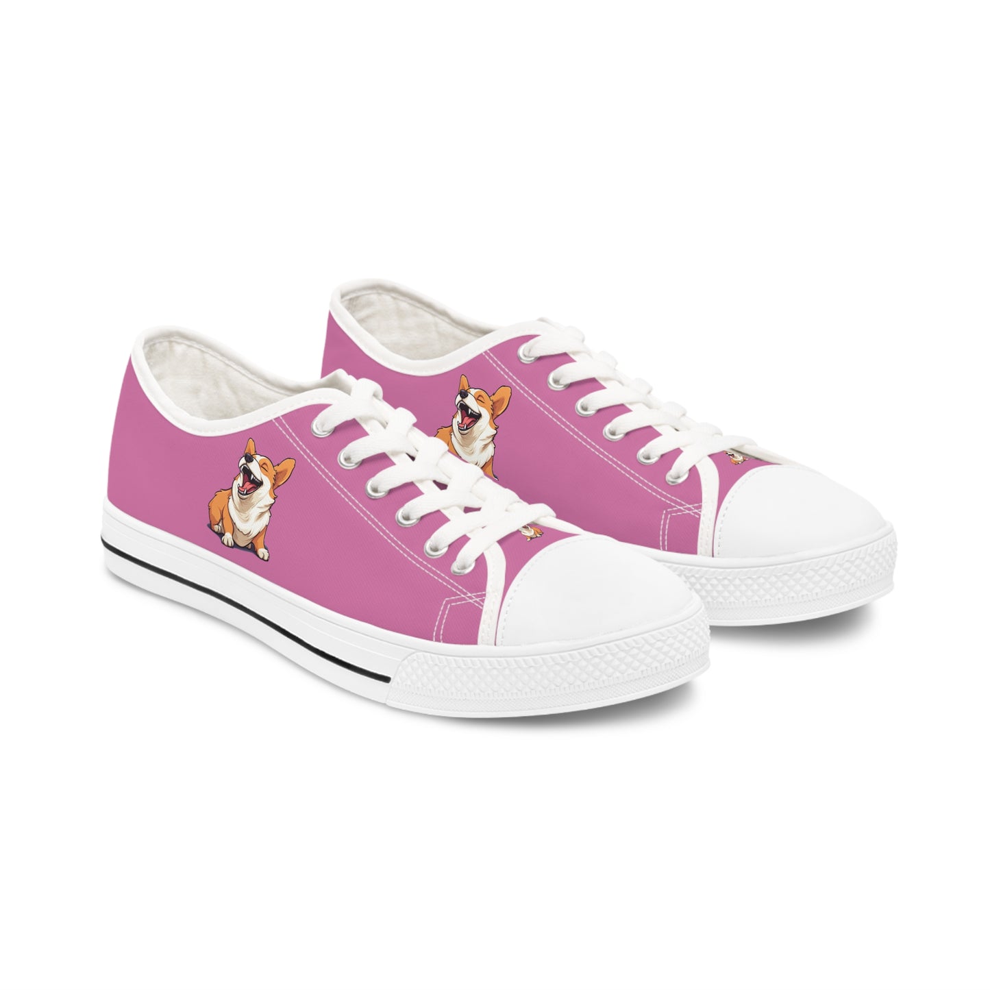 Comical Corgi - Women's Low Top Sneakers