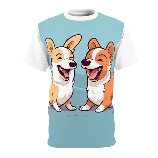 Corgi Couple Bold Tee