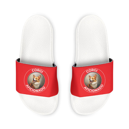 Corgi Aficionado - Women's Slide Sandals