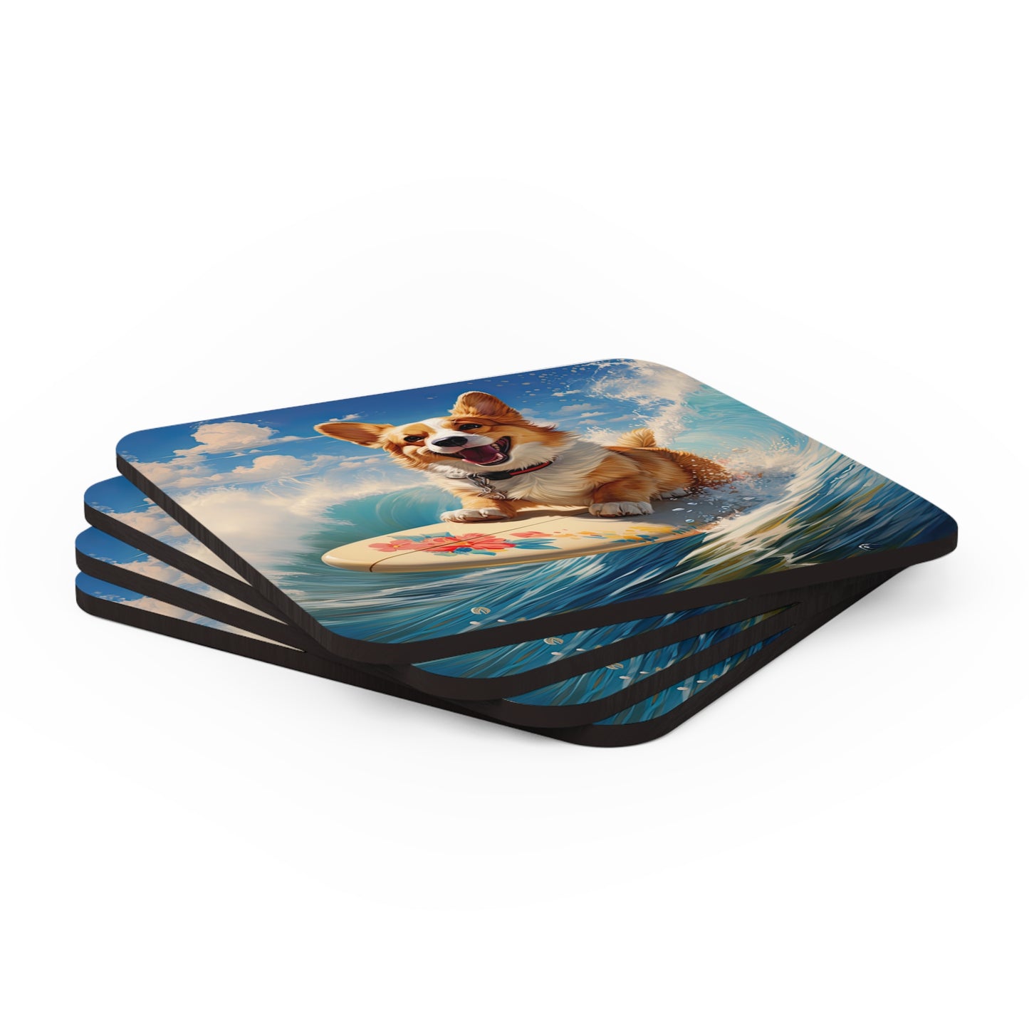 Cowabunga Corgi - Coasters