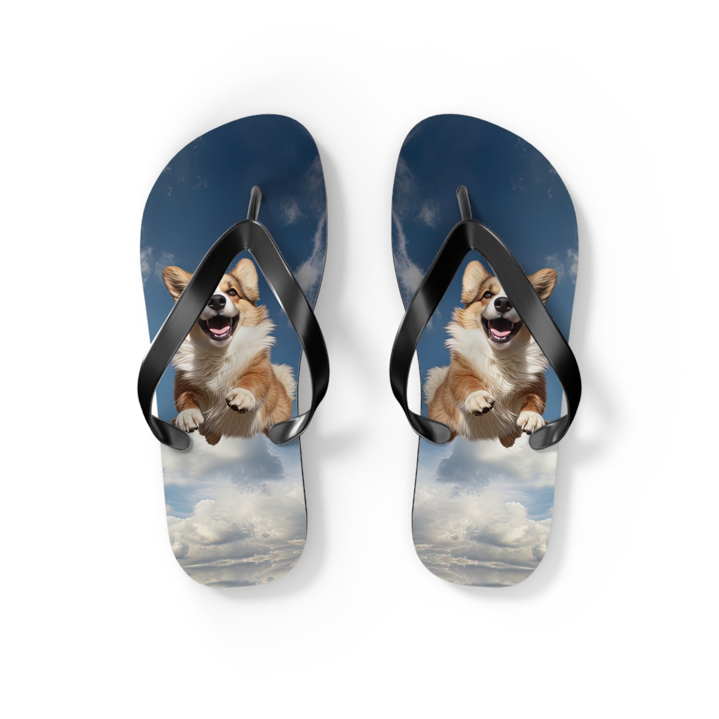 Super Corgi Flip-Flops