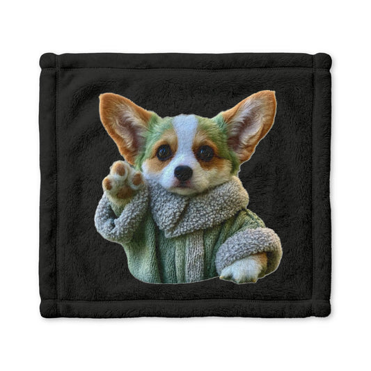 Baby Corgi Star Warrior Cuddle Blanket