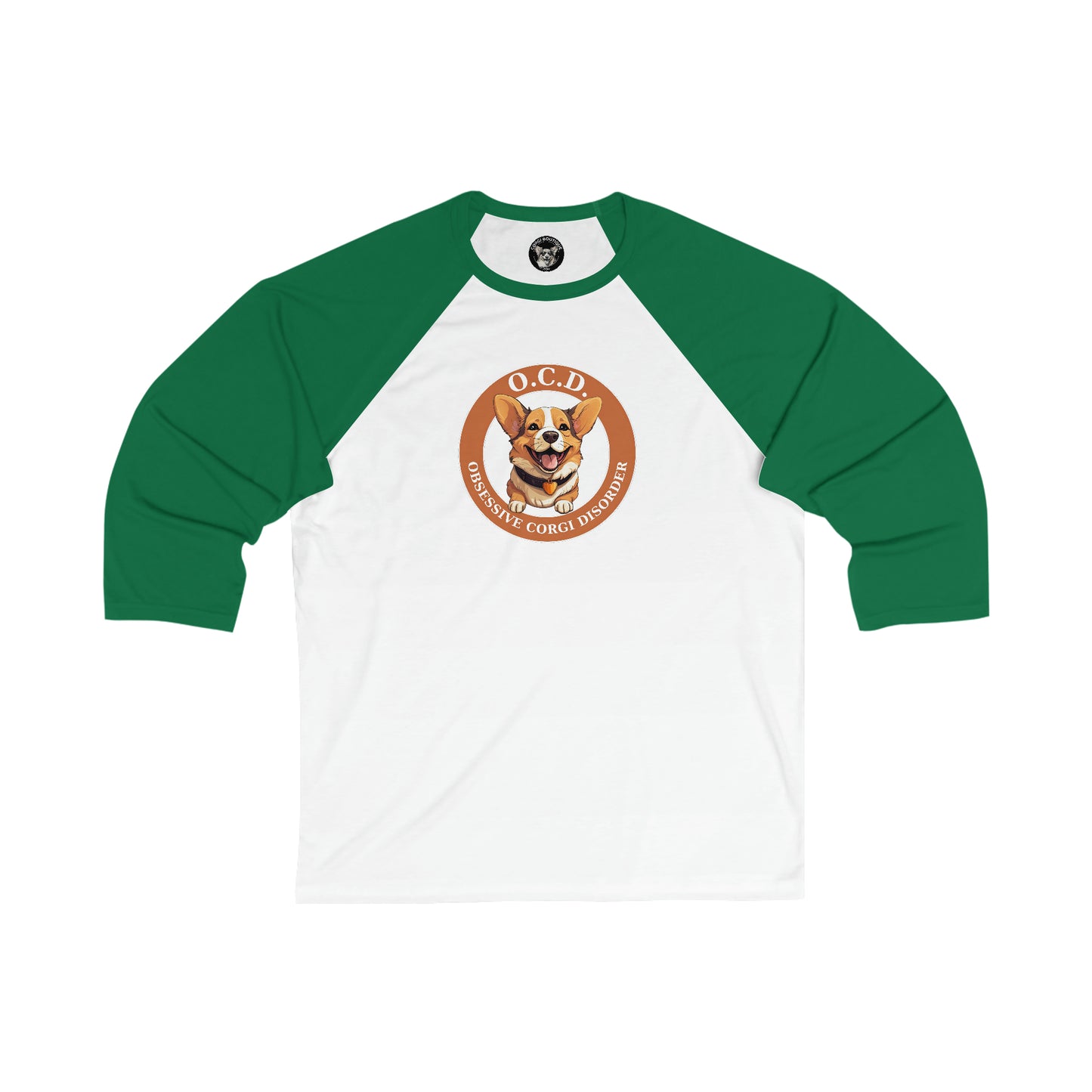 O.C.D. Obsessive Corgi Disorder - Baseball Shirt
