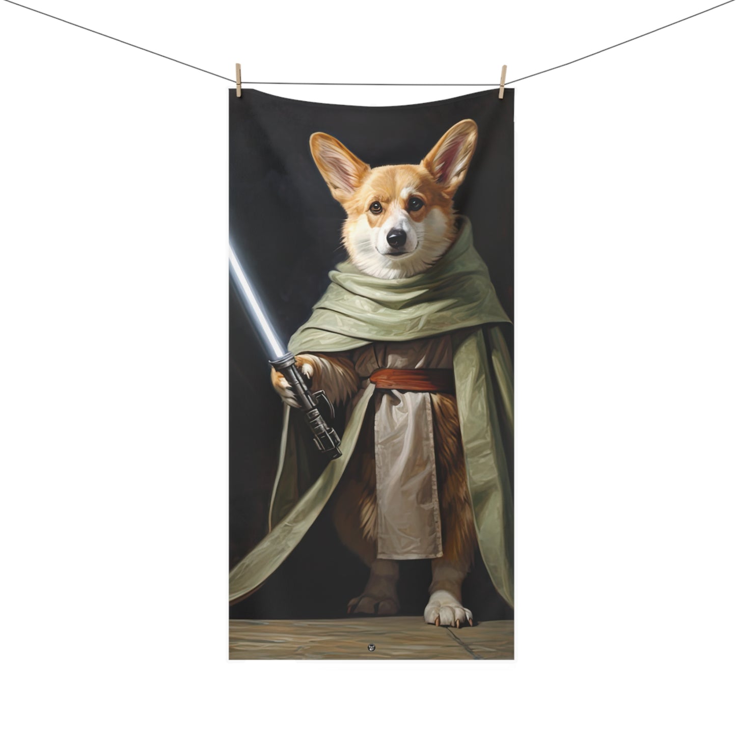 Jedi Corgi - Bath Towel