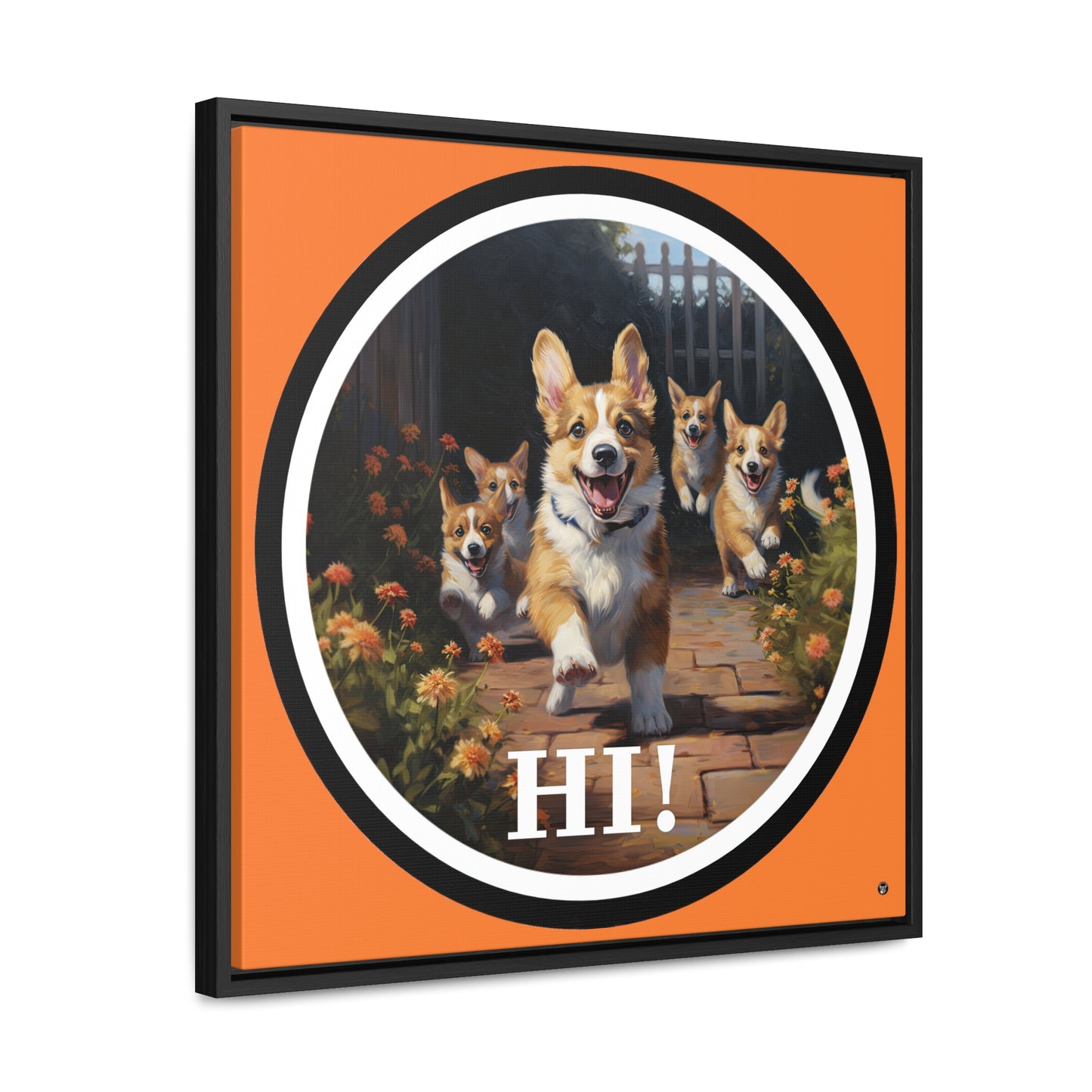 Hi! - Framed on Canvas