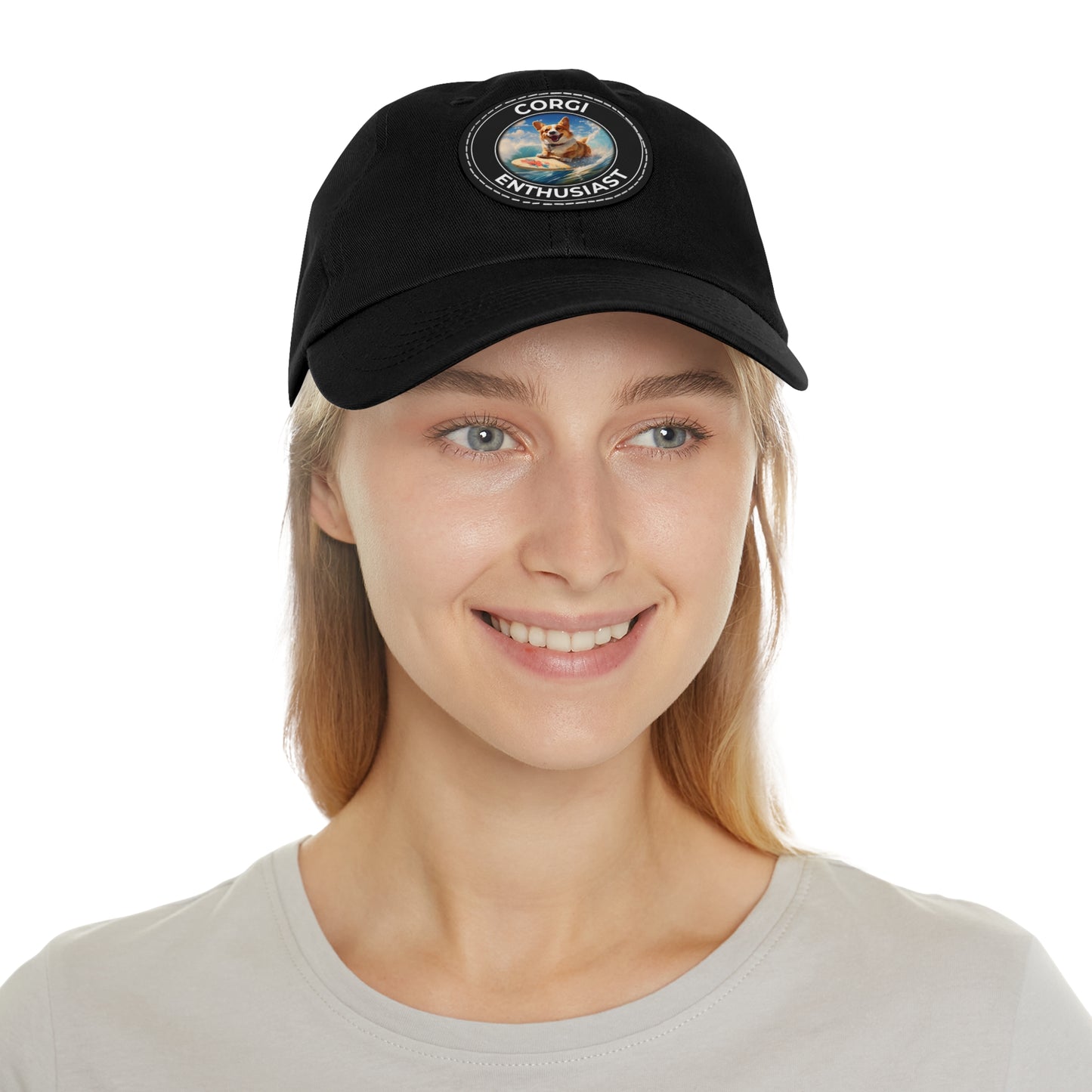 Corgi Enthusiast - Cap with Leather Patch