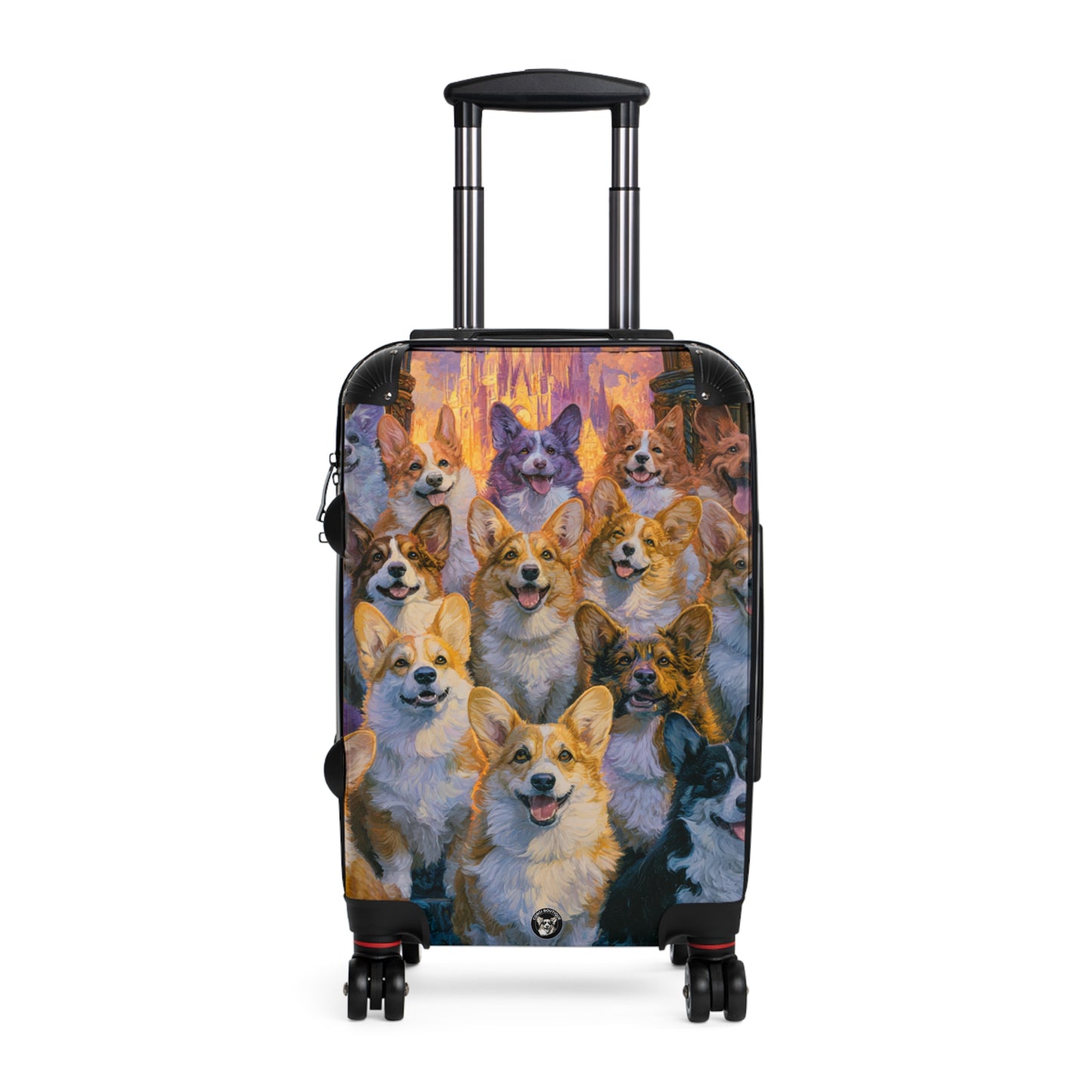 Pearly Gates The Corgis Await Travel Suitcases – Heavenly Rolling Luggage