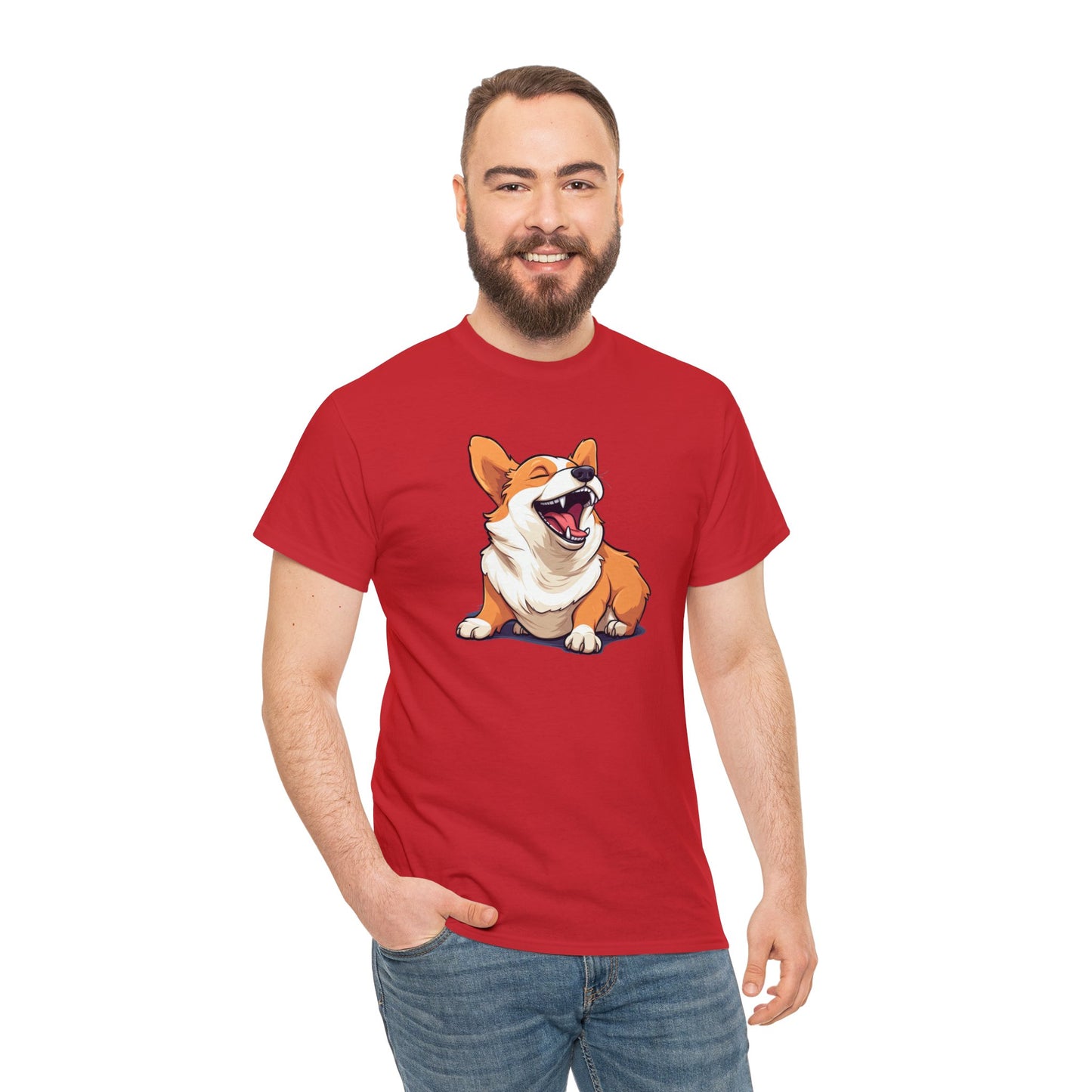 Comical Corgi - Unisex Heavy Cotton Tee