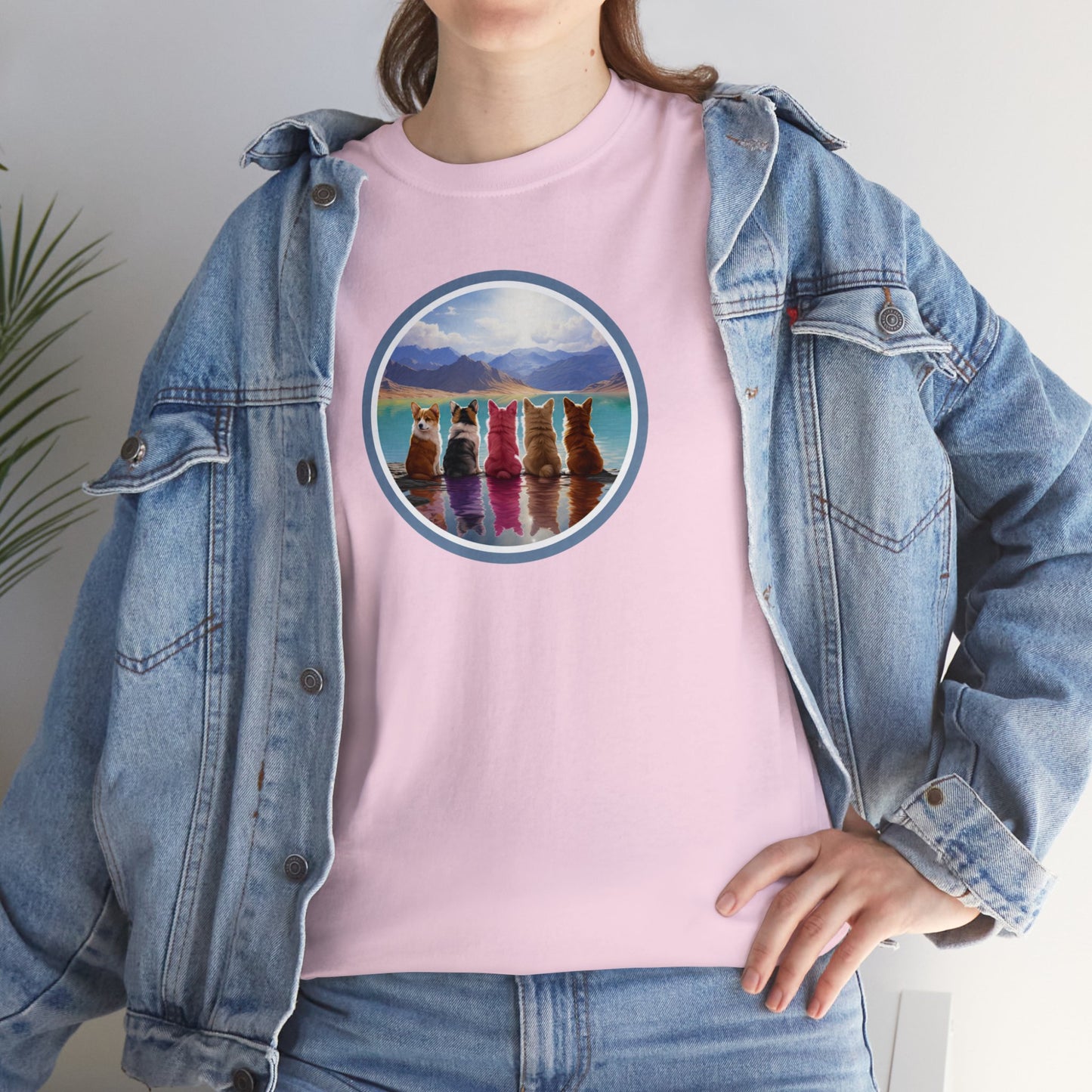 Corgi Lake - Unisex Heavy Cotton Tee