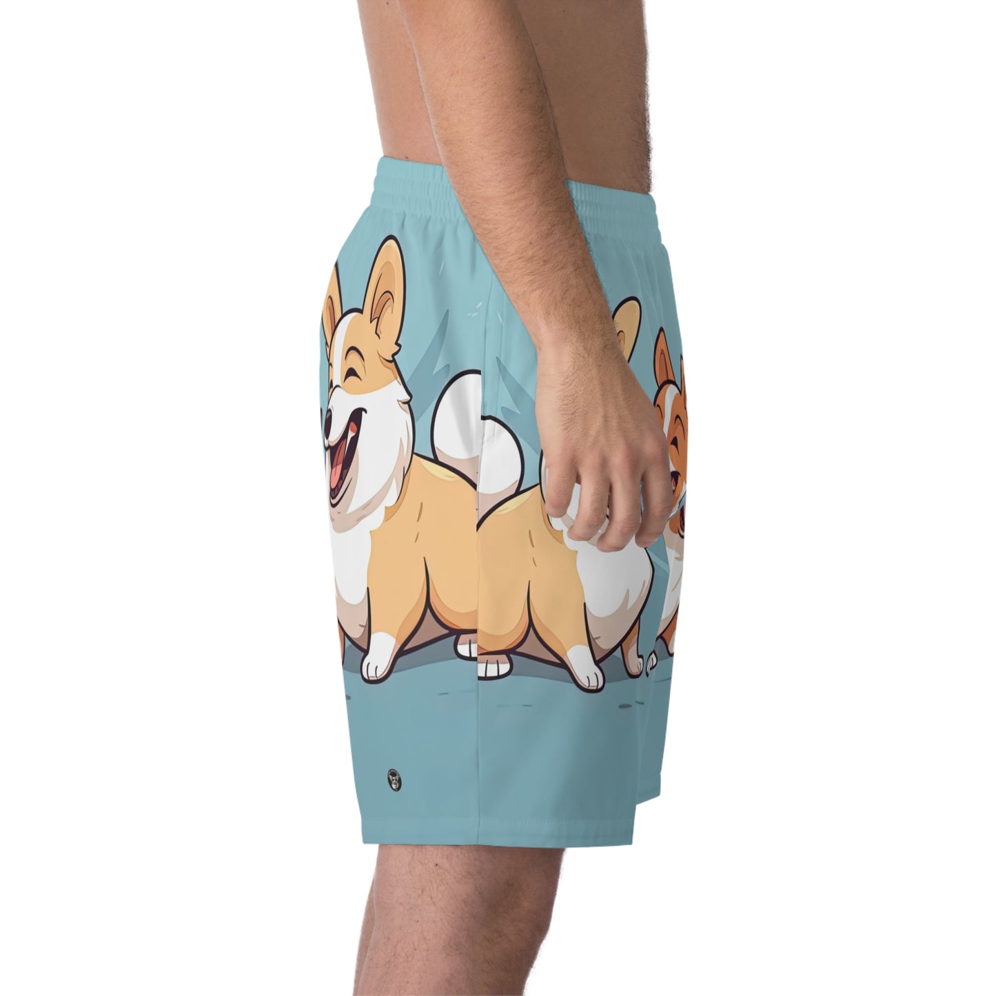 Corgi Couple Board Shorts